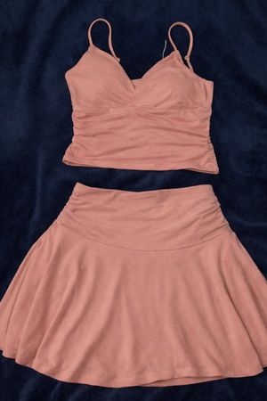 Oh Polly Set, Grösse 34, Rosa, Top und Rock, wie Neu