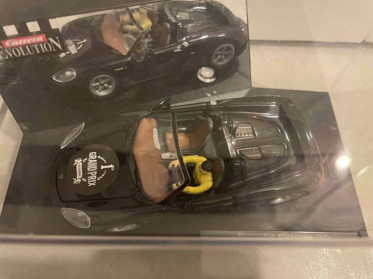 Carrera Piste: Carrera Evolution - Porsche Carrera GT Slotcar – Nuovo e nell'imballaggio originale da Zürich venduto da K.St. 1