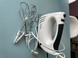 Handmixer TUR MIX weiss mit Schneebesen neuwertiger Zustand