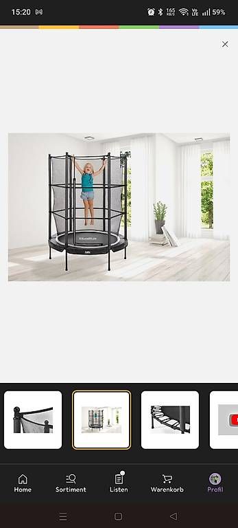 Trampolini: Indoor Trampolin 140cm Salta Junior – Usato da Reinach BL venduto da Future_TraX 3
