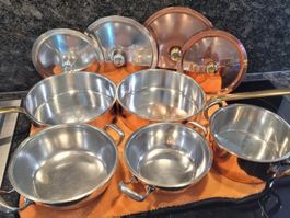 SPRING-KUPFER SET 9-TEILIG AUS DER 1.GENERATION US DEN 40-ER