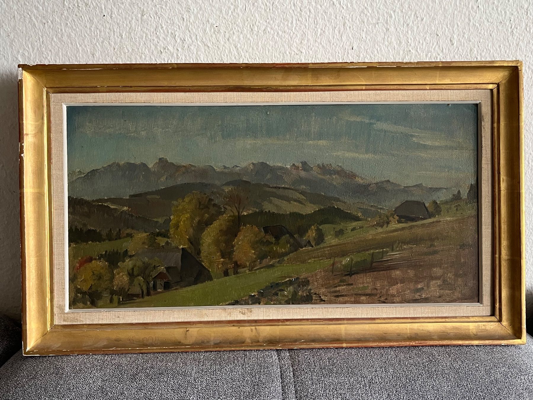 Dipinti: ALFRED ANKLIN Schweizer Alpen Landschaft Ölgemälde – Usato da Basel venduto da PAUL_ART 1