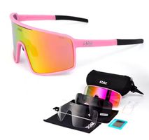 BLIZ Sportbrille Full-Set – Hellrosa & Rot/Orange – Inkl. We