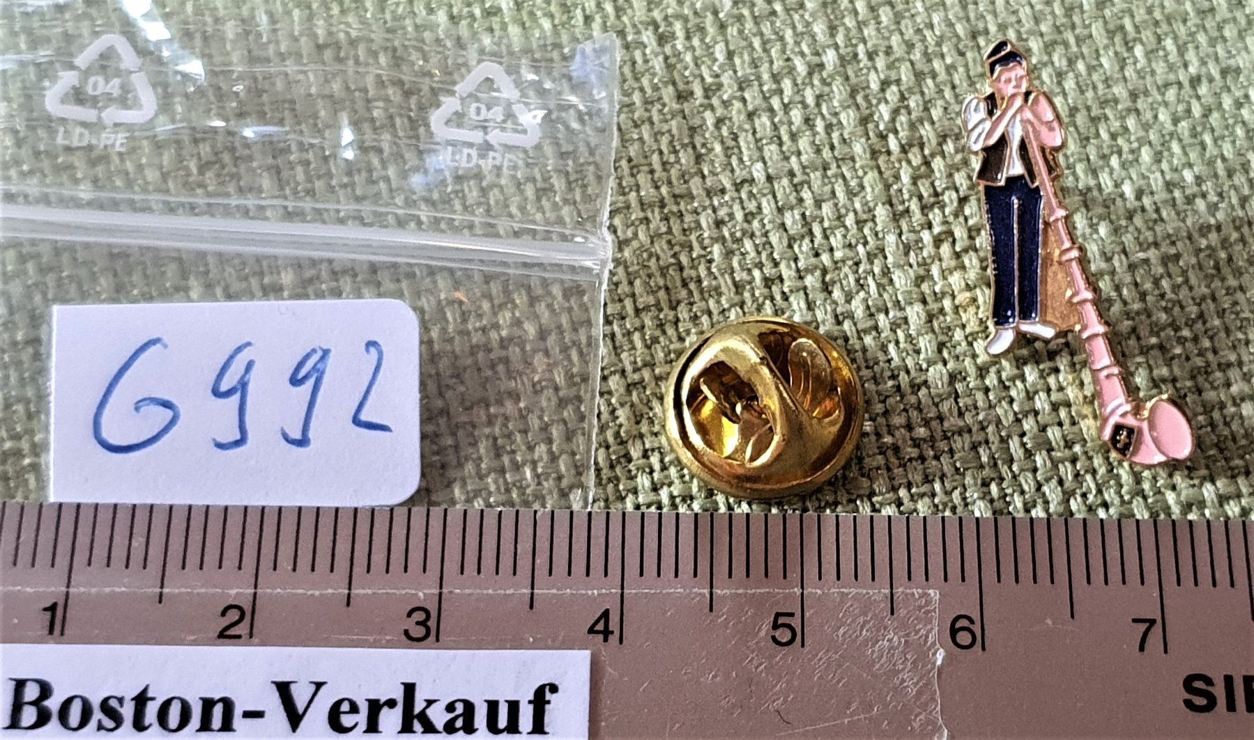 Placchette & Badge: G992 - Pin Alphorn Senn Schweiz Svizzera – Usato da Reinach BL venduto da Boston-Verkauf 1