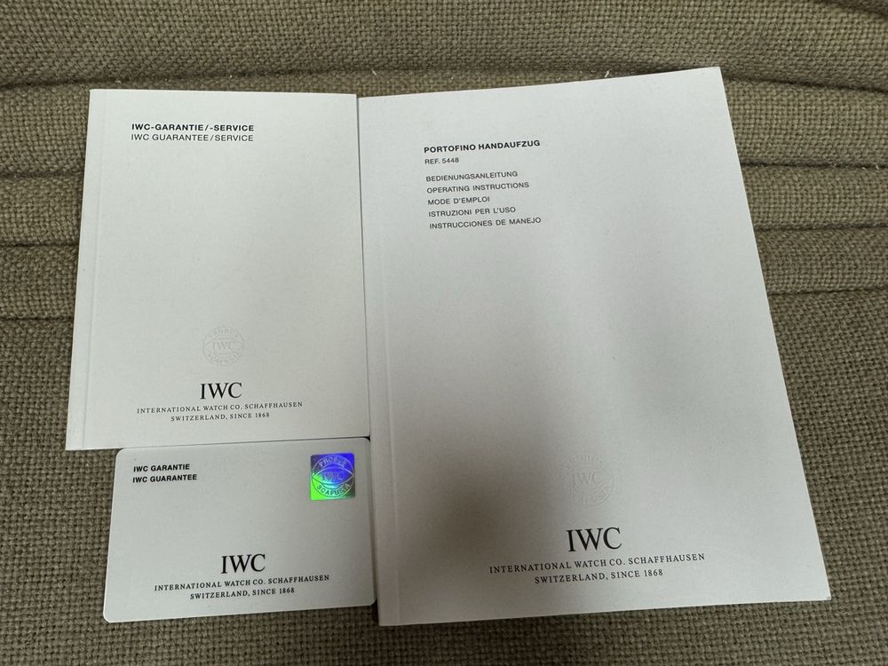 IWC Orologi: IWC PORTOFINO TASCHENARMBANDUHR IN PLATIN REFERENZ 5448  – Nuovo (secondo la descrizione) da Schaffhausen venduto da JohnT02 2