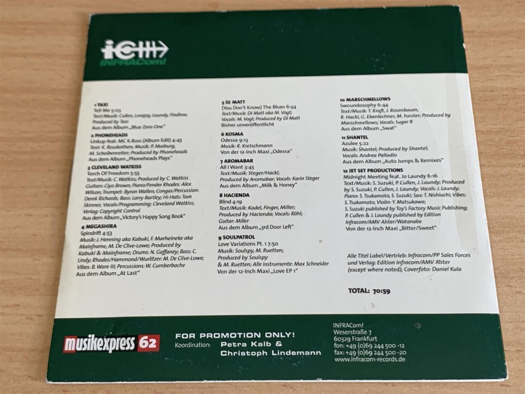 CD: Musikexpress 62 - INFRACom! – Usato da Rikon im Tösstal venduto da Alpenmutz 1