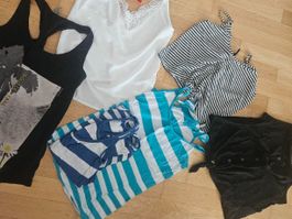 Oberteile  6 T Shirts Kleiderpaket Shirts Tanktop Tops M
