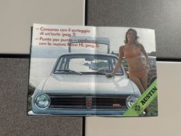 Depliant originale Austin Maxi HL auto epoca italiano