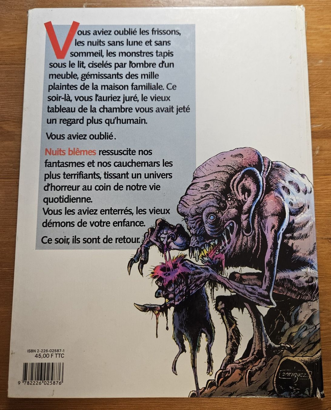 Fumetti: Bruce Jones présente N 1 E.O. (T.B.E.)   Nuits blêmes – Usato da Prévonloup venduto da bitume1975 4