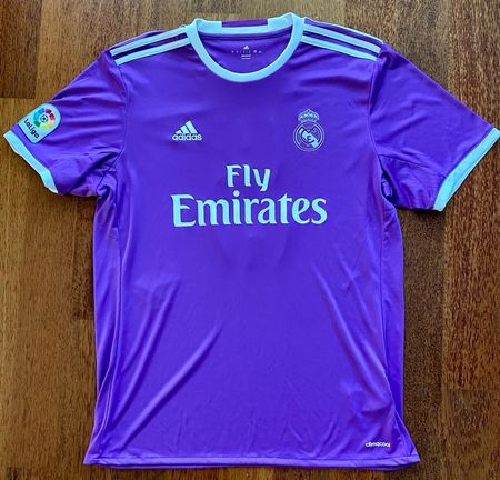 Real Madrid away Shirt - 2016/17 mit Print Zidane