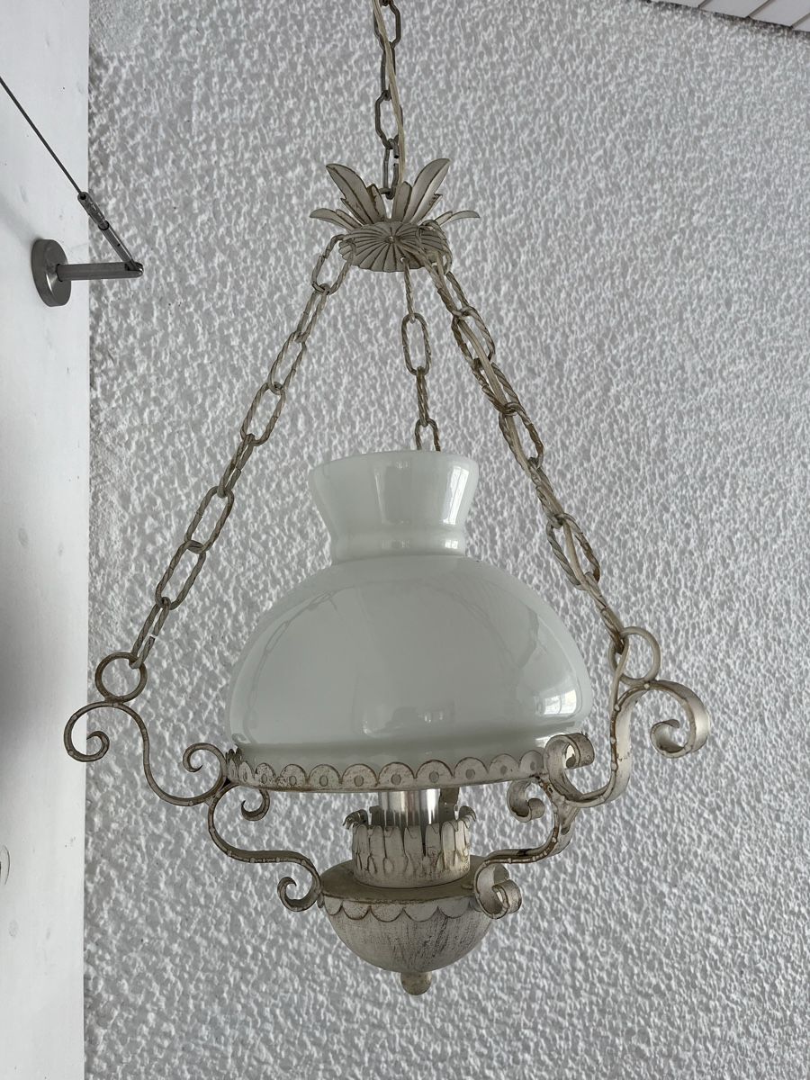 Lampadari & plafoniere: Shabby Chic Hängelampe / Metall und Glas – Usato da Wetzikon ZH venduto da seli03 3