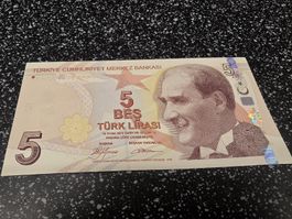5 Türk Lirasi Banknote 