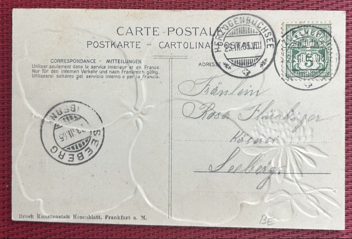 Cartoline postali: Gruss aus Herzogenbuchsee Kleeblattlitho  – Usato da Horw venduto da Tellbub 1