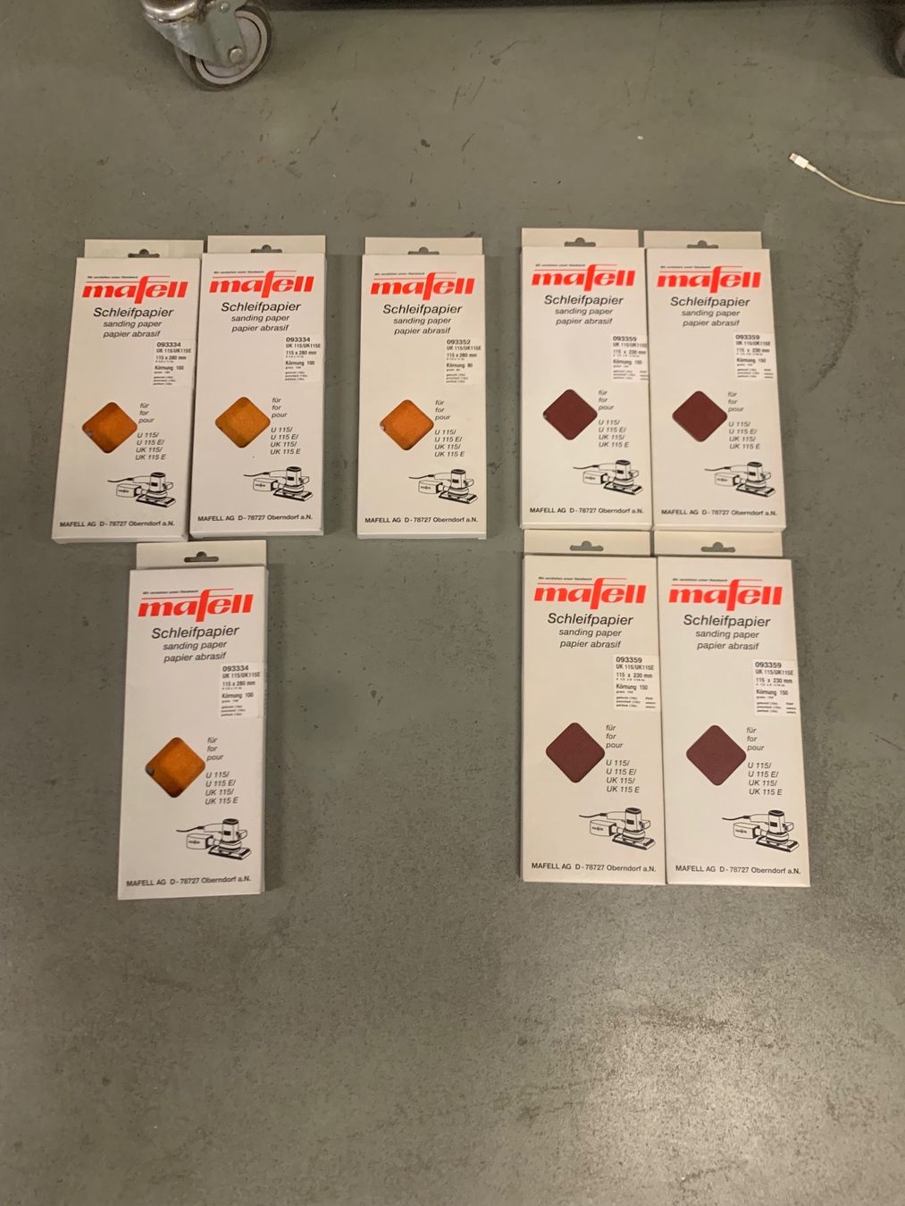 Mafell Schleifen & Polieren: Mafell Schleifpapier K150/K80/K100 – Neu und originalverpackt aus Lenzburg von billistar