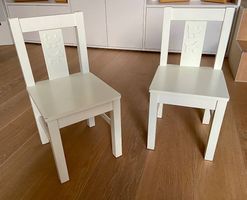 Kinderstühle weiss 2 Stück - Super