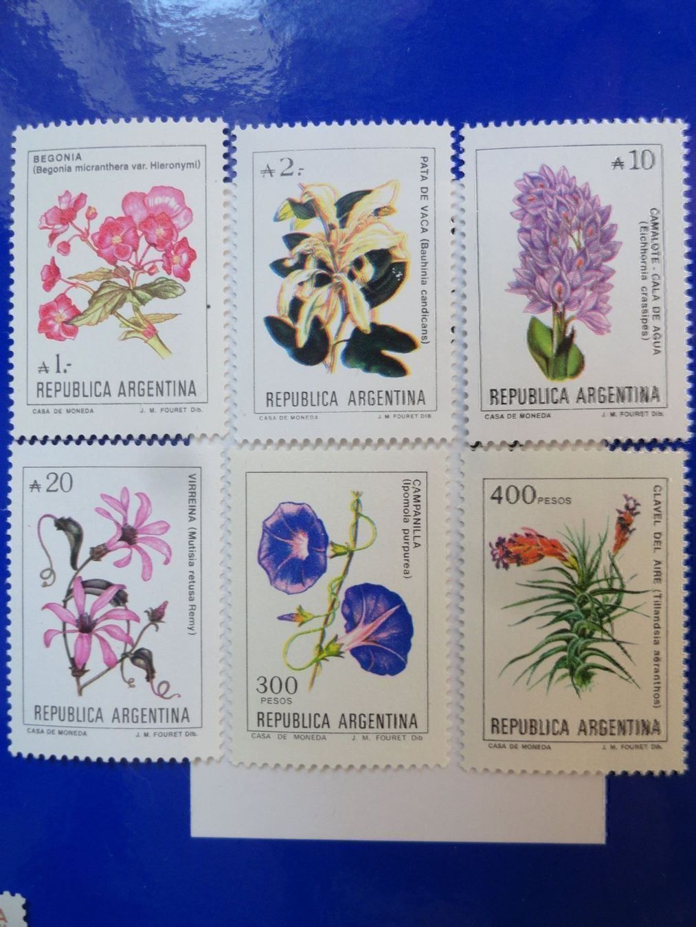 Tous les timbres: Blumenmotive Argentinien. Grosse Abart – Neuf (Voir description) à stäfa par brandy66