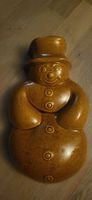 Backform als Schneemann, 33 cm, vintage