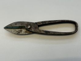 Blechschere Durchlaufschere Antik Werkzeug Schere Vintage