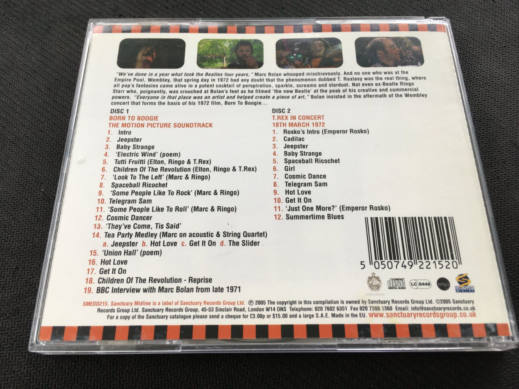 CD: Marc Bolan & T.rex - Born to Boogie -CD- 2cd – Usato da St.Gallen venduto da MedienJoe 2