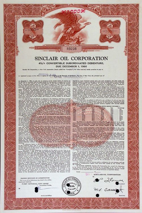 Sinclair Oil Corporation - 1968 (Gebraucht) in Solothurn für CHF 1 ...