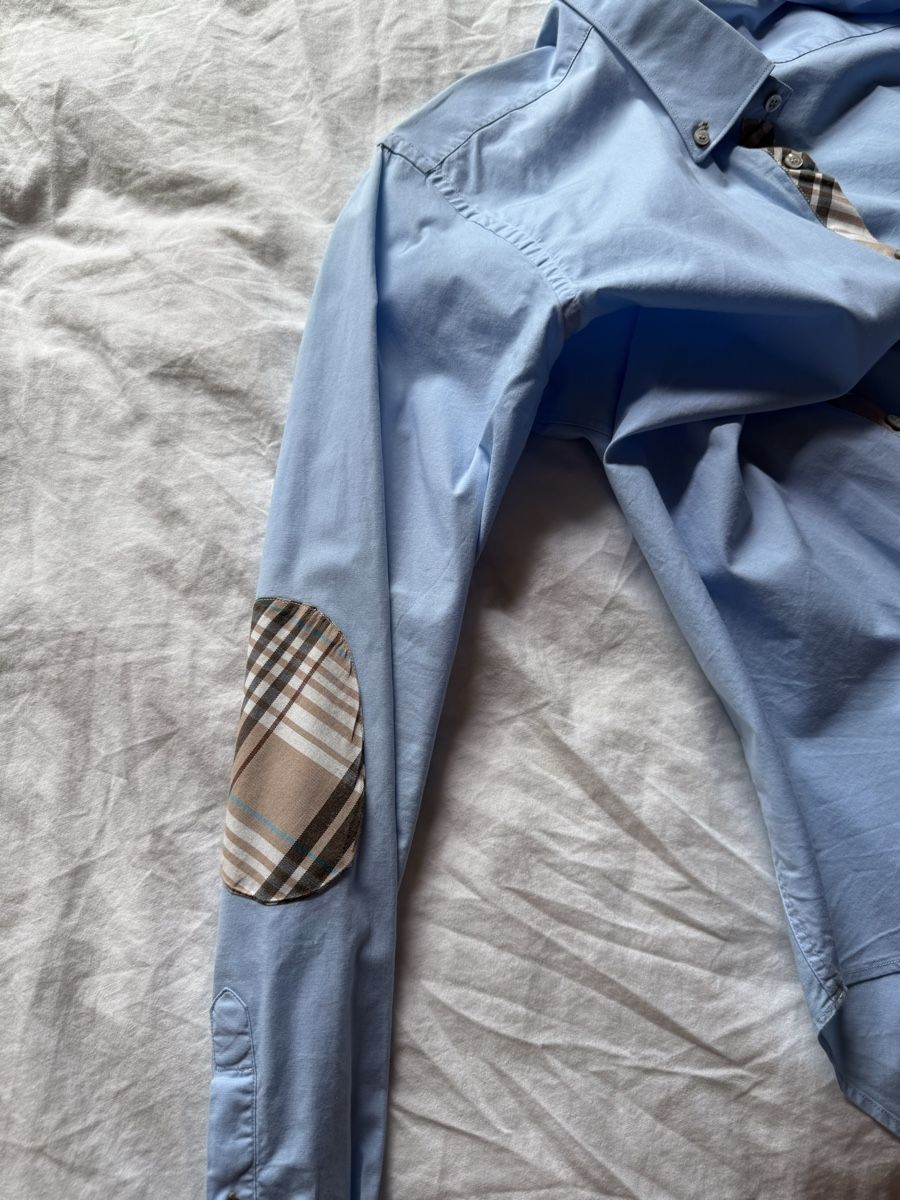 Camicie: HEMD 1959 TORINO STRETCH HELLBLAU GRösSE XL MIT CHECK-MUSTER – Usato da Schaffhausen venduto da vasco016 4
