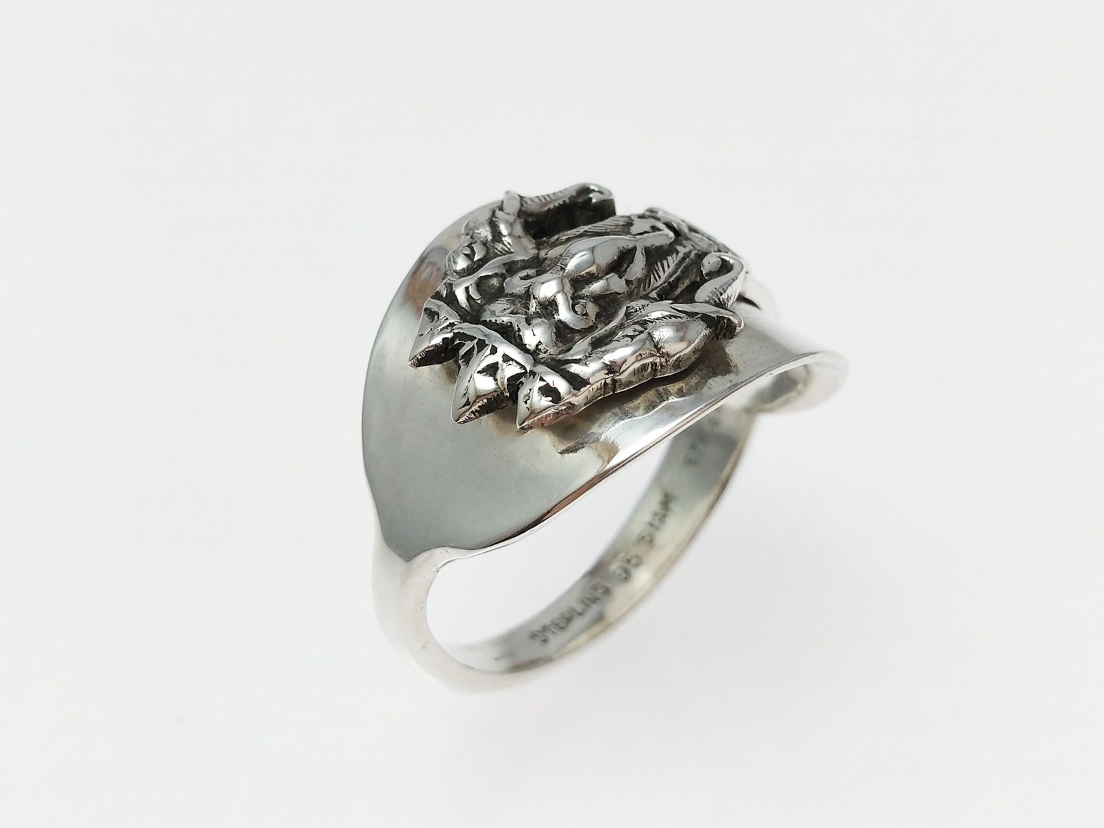 Anelli: Silberring aus Silber-925 mit Elefantengott Erawan Design – Nuovo e nell'imballaggio originale da Meilen venduto da Byrd-bijoux 3
