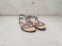 Sandales à strass Graceland, taupe argenté, taille 38