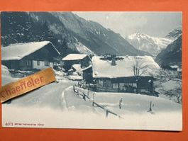 Alte Ansichtskarte,  Wintergruss aus der Schweiz!