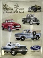 Blechschild-FORD EIGHTY YEARS 1917-1997 - 30 x 40 cm