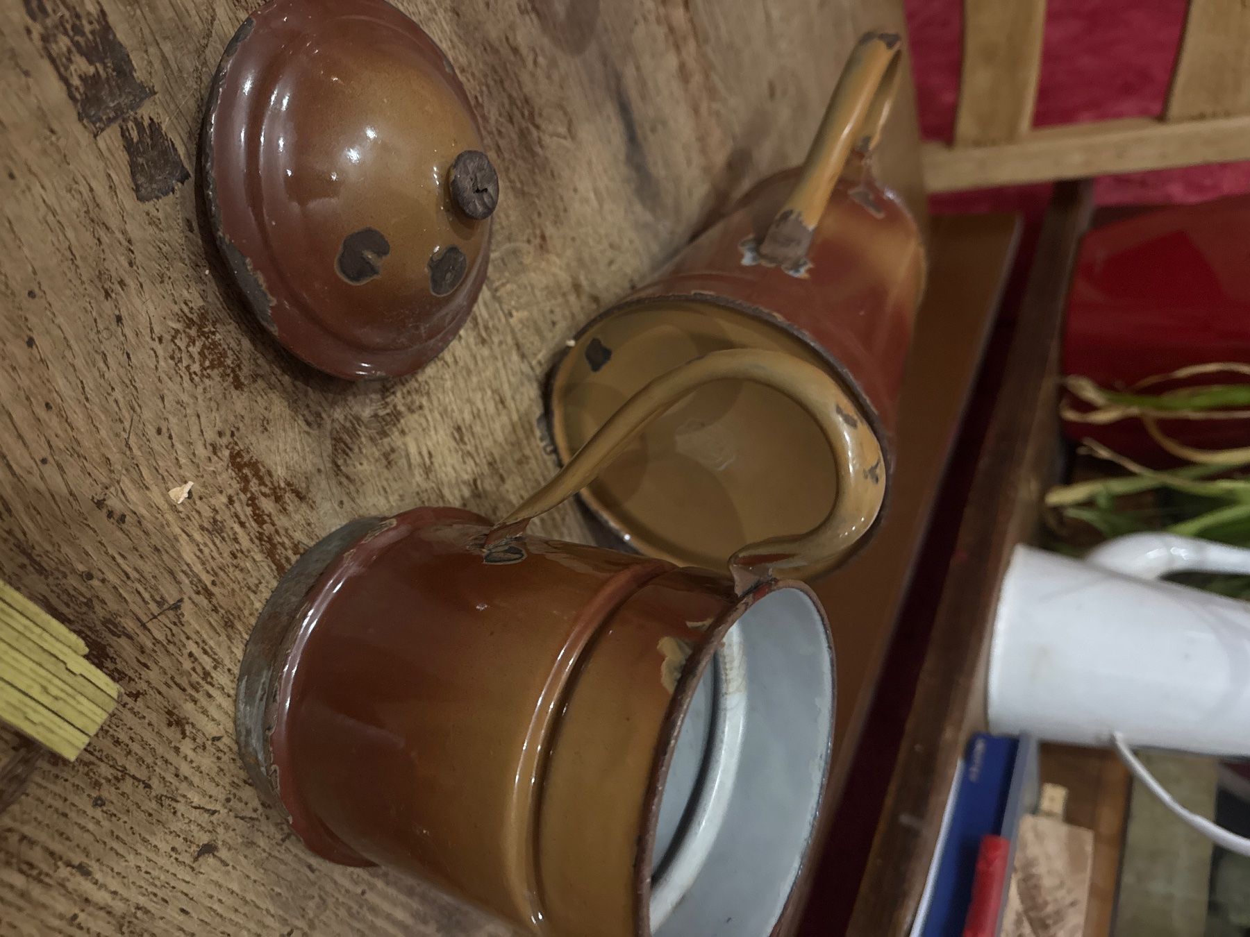 Teekannen: Pot ancien théière cafetière emaille – Gebraucht aus Lajoux JU von Briard0 6