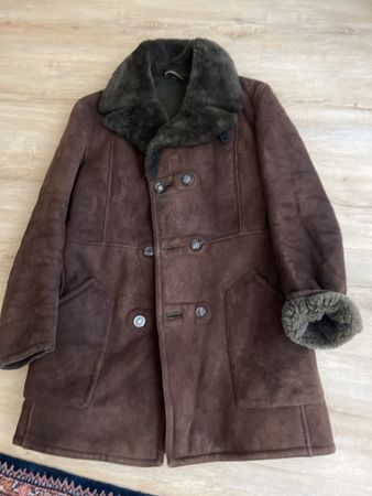 sehr warmfür kalte Winter Tage Lammfellmantel, Gr. 52, braun