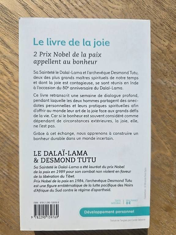 Libri: Le livre de la joie – Usato da Begnins venduto da psy-harmonie 1