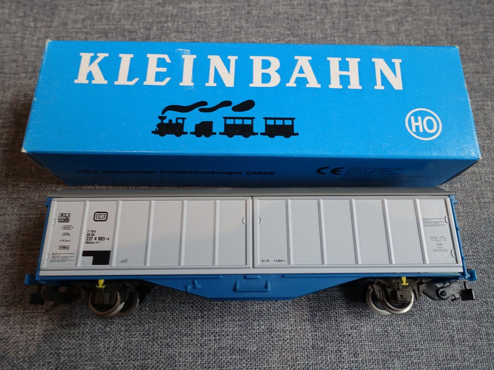 Kleinbahn Modellini di ferrovie: KLEINBAHN No. 316 DB Schiebebandwagen, HO – Usato da Wallbach venduto da Sarrows