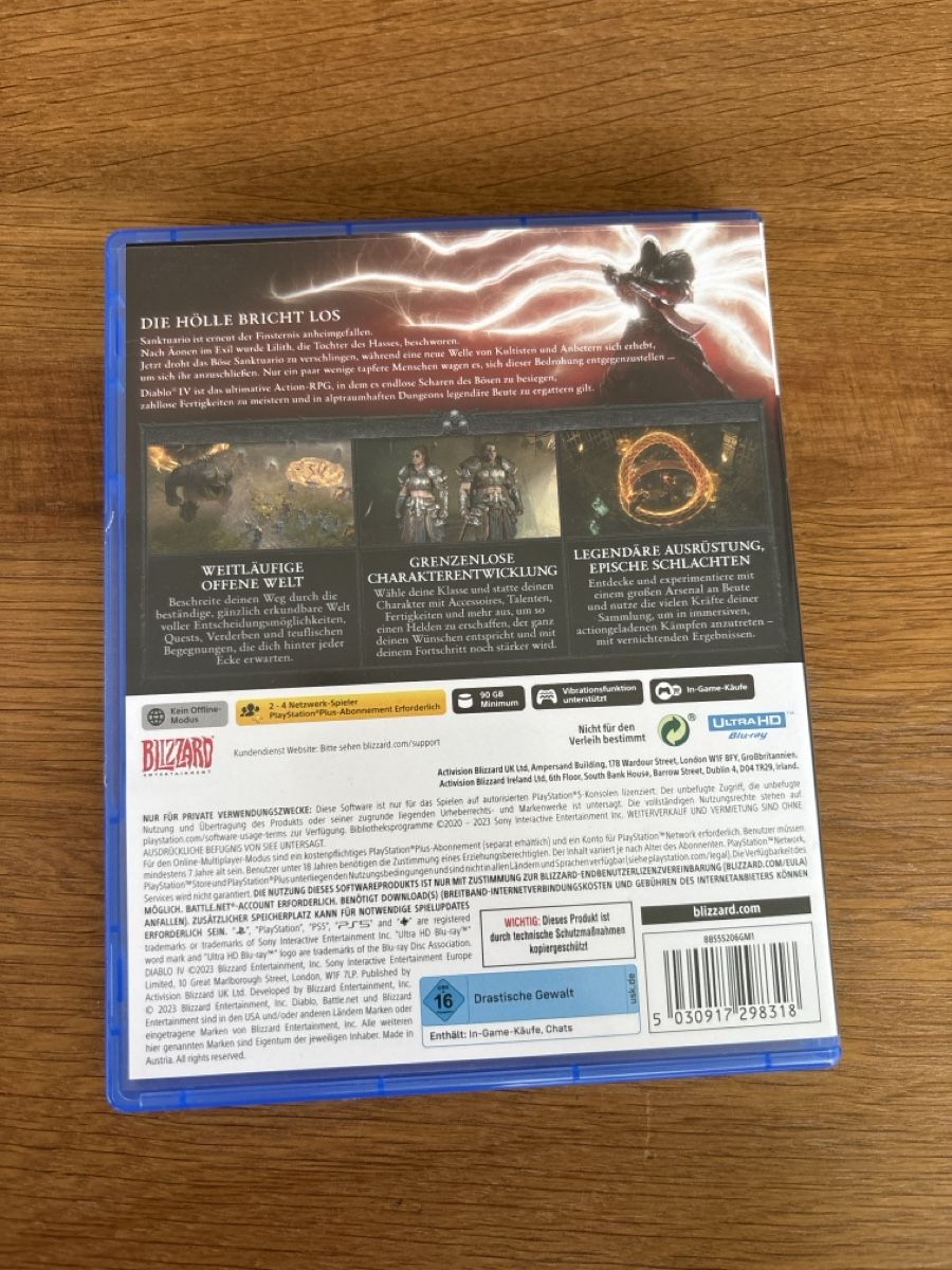 Giochi: Diablo IV - PS5 Game – Nuovo (secondo la descrizione) da Gasel venduto da Sunisshining123 1