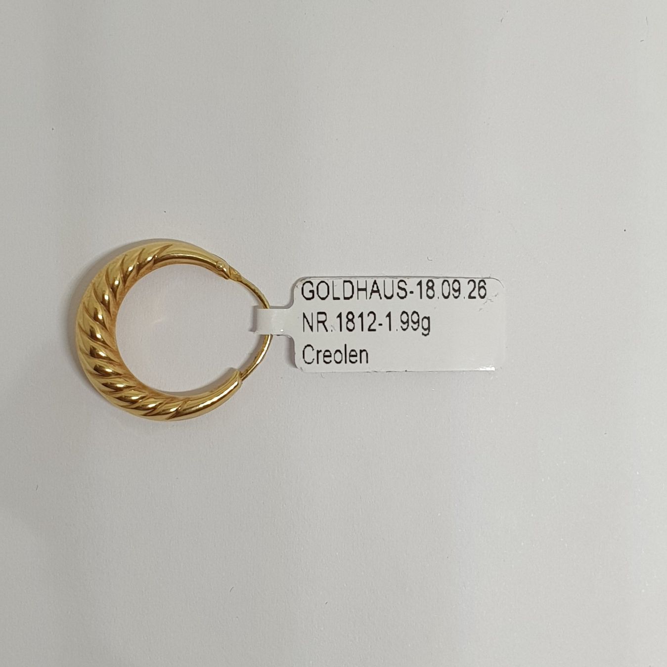 Orecchini pendenti & Orecchini a lobo: Echt 18K Gold Creolen – Usato da Luzern venduto da luzerngoldhaus 2