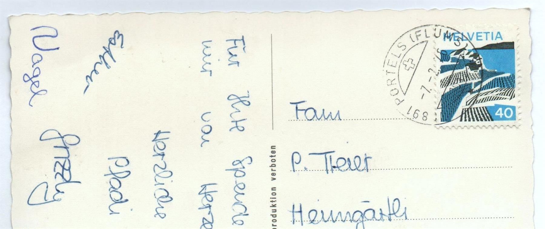 Cartoline postali: FLUMS Portels – Usato da Jona venduto da philajona 1