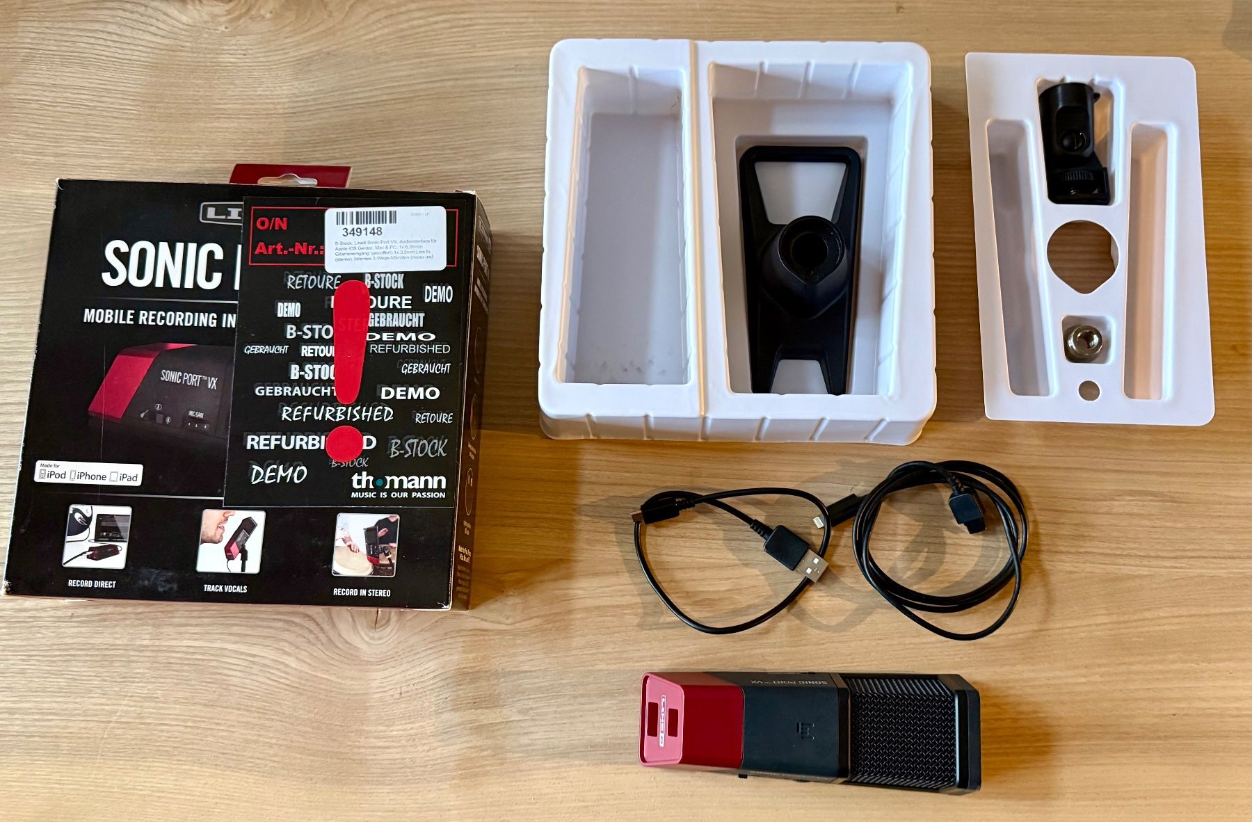 Line 6 Microfoni: Line6 Sonic Port VX – Mikrofon + Audio-Interface – Usato da Heimiswil venduto da Baernu
