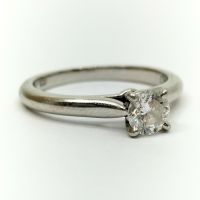 CARTIER 1895 SOLITAIRE VERLOBUNGSRING 0,3K 950 PLATIN