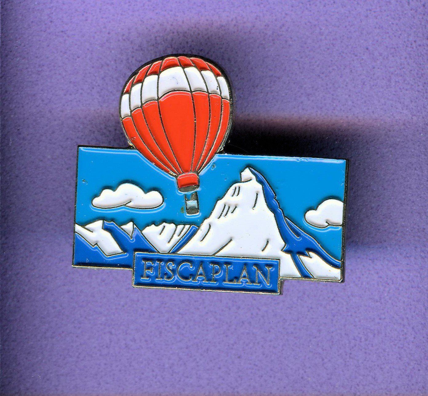 Placchette & Badge: Heissluftballon   FISCAPLAN – Usato da Winterthur venduto da Sammleroase