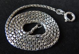 Silber 800 Venezianer Halskette 44 cm / 1,5 mm