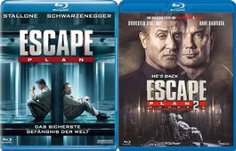 Escape Plan 1+2 Hades (2013/18) Stallone/Schwarzenegger/2-BD