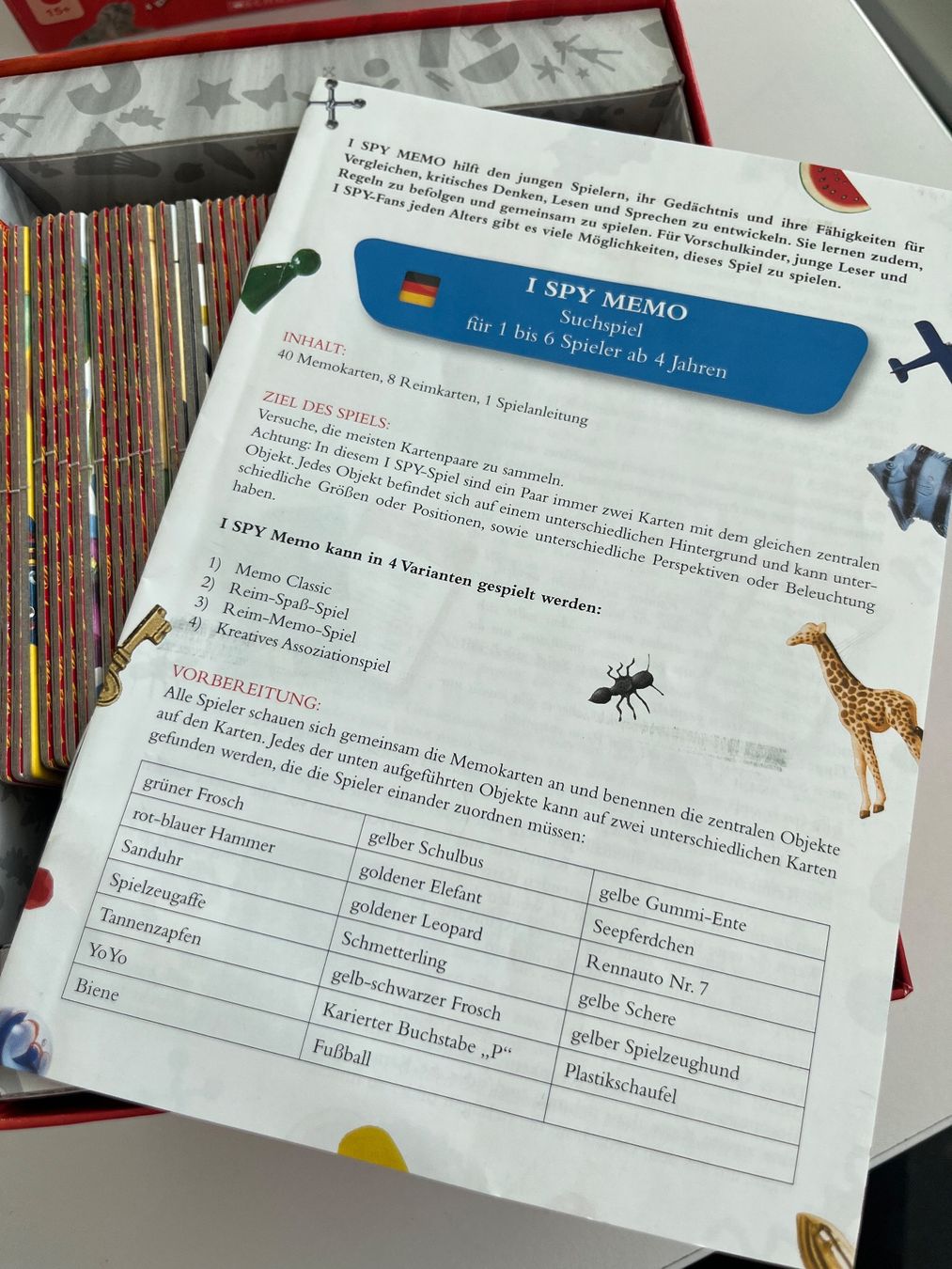 Spiele: I Spy Memo Spiel – Gebraucht aus Zürich von sej_wgb2 1