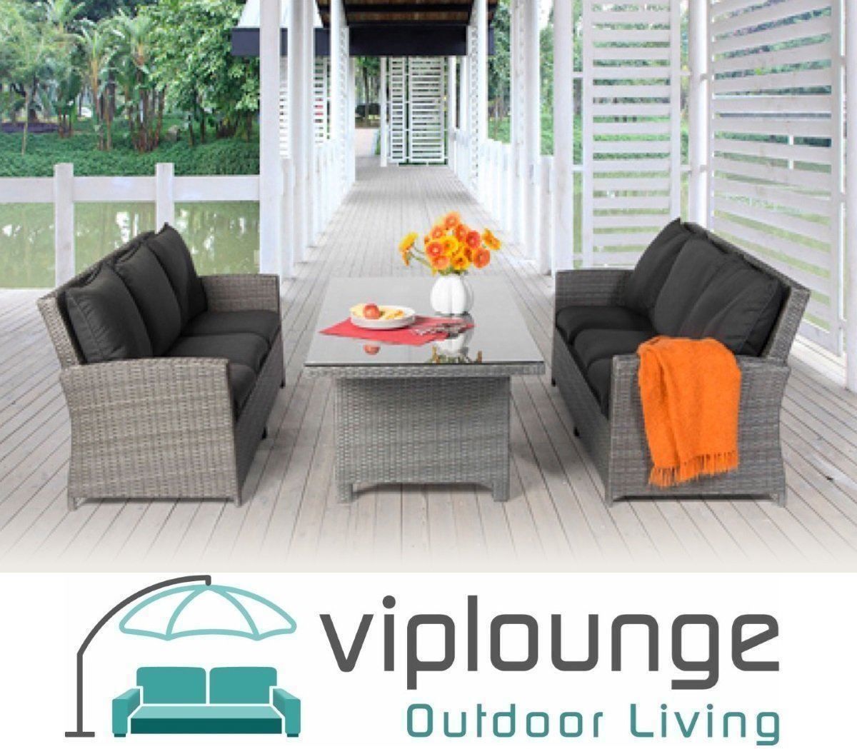 Viplounge Tische: ► Rattan Sitzgruppe - Loungemöbel – Neu und originalverpackt aus Uznach von viplounge