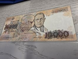 Portugal 10000 Escudos 1989 Banknote 