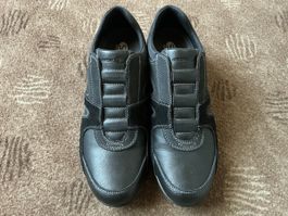 Herren Schuhe Geox Leder schwarz Grösse 42 neu