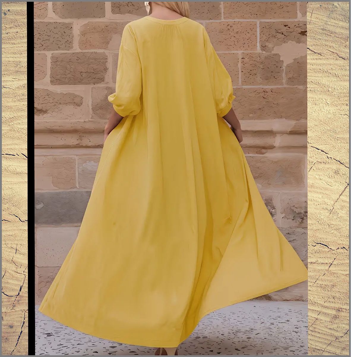 Vestiti: Robe jaune taille L 80% lin 20% viscose  – Nuovo e nell'imballaggio originale da Biel/Bienne venduto da orange1 1
