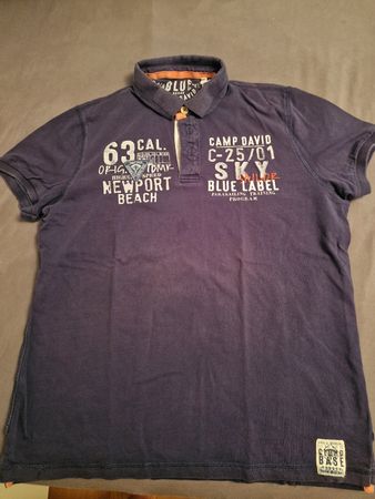 Camp David Herren Poloshirt, Grösse XL, Dunkelblau, Top!