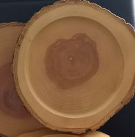 Holzscheiben Deko, Set 5 Stuck, Naturholz