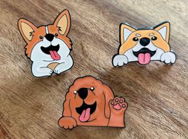 3x Pin Hund