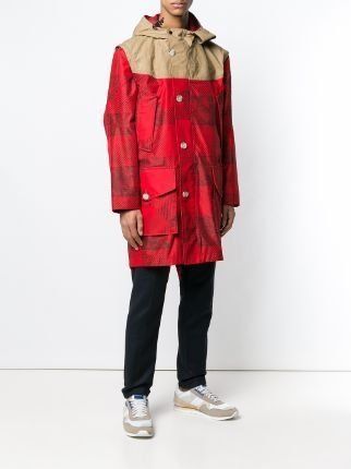 Jacken: Woolrich x Griffin Studio Regenmantel, rot/beige – Gebraucht aus Allenwinden von Babo2 2